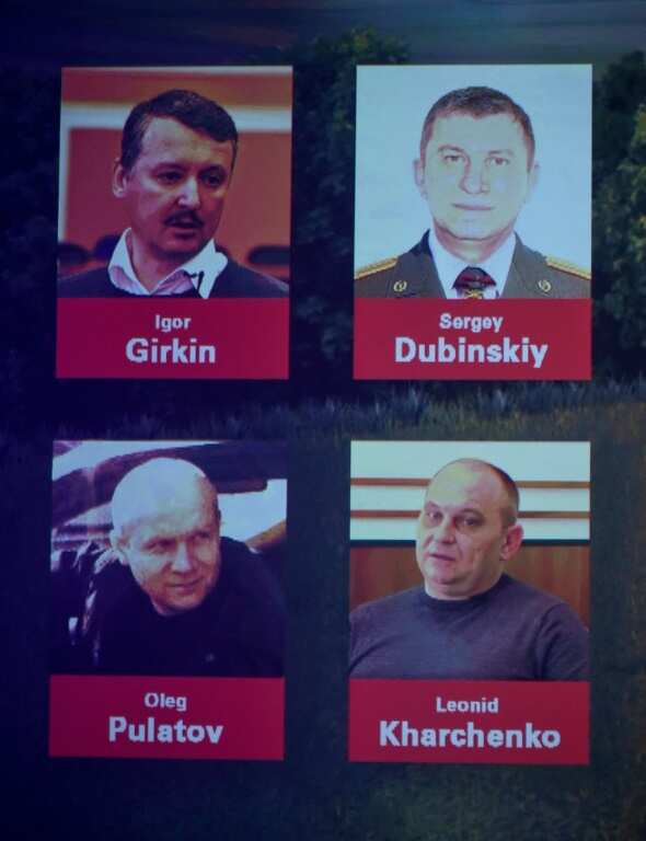 The four suspects in the downing of MH17 are still at large