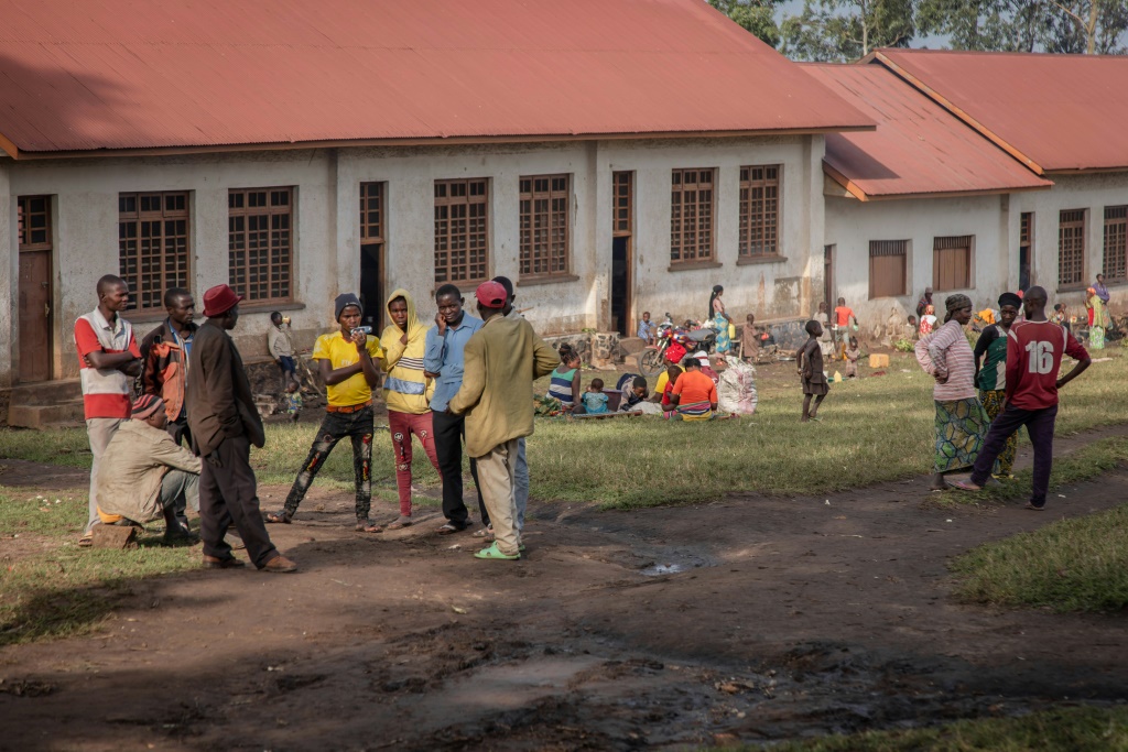 In April, schools in Rutshuru were requisitioned to house people displaced by fighting