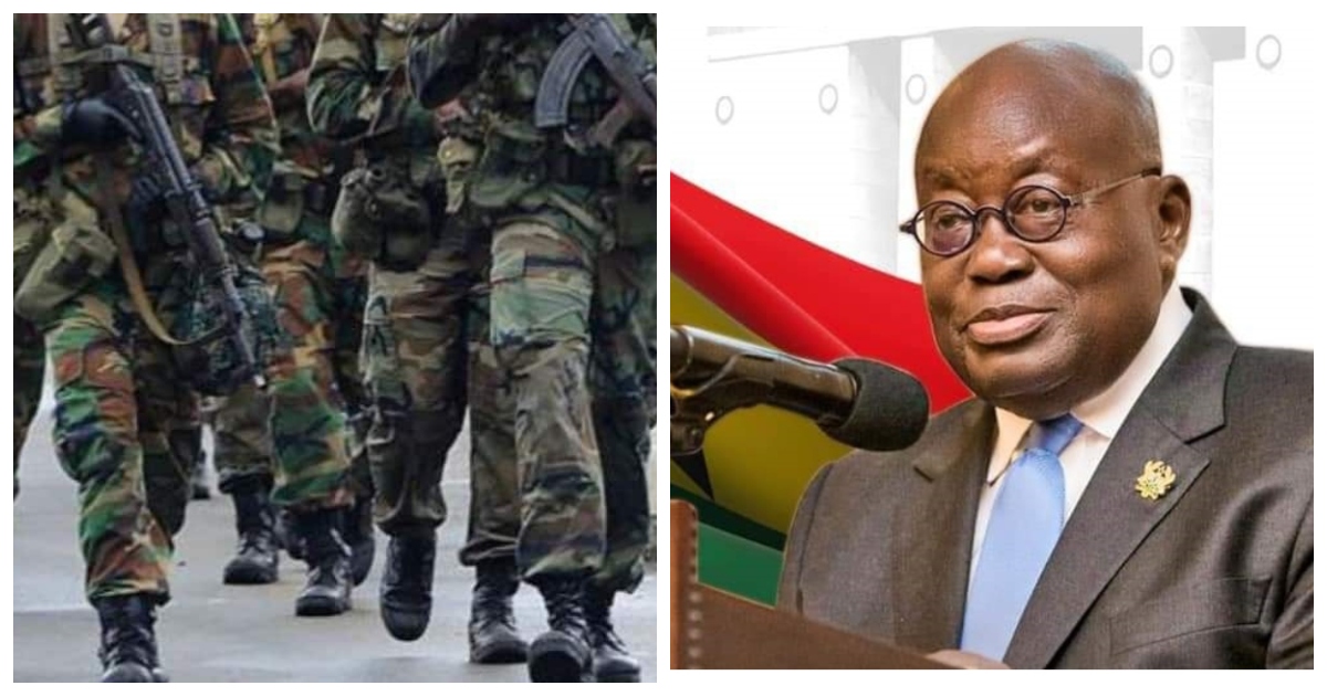Akufo-Addo and soldiers