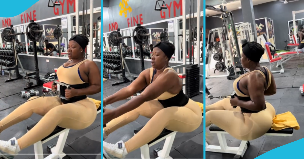 Portia Asare flaunts voluptuous body in tight gym outfit