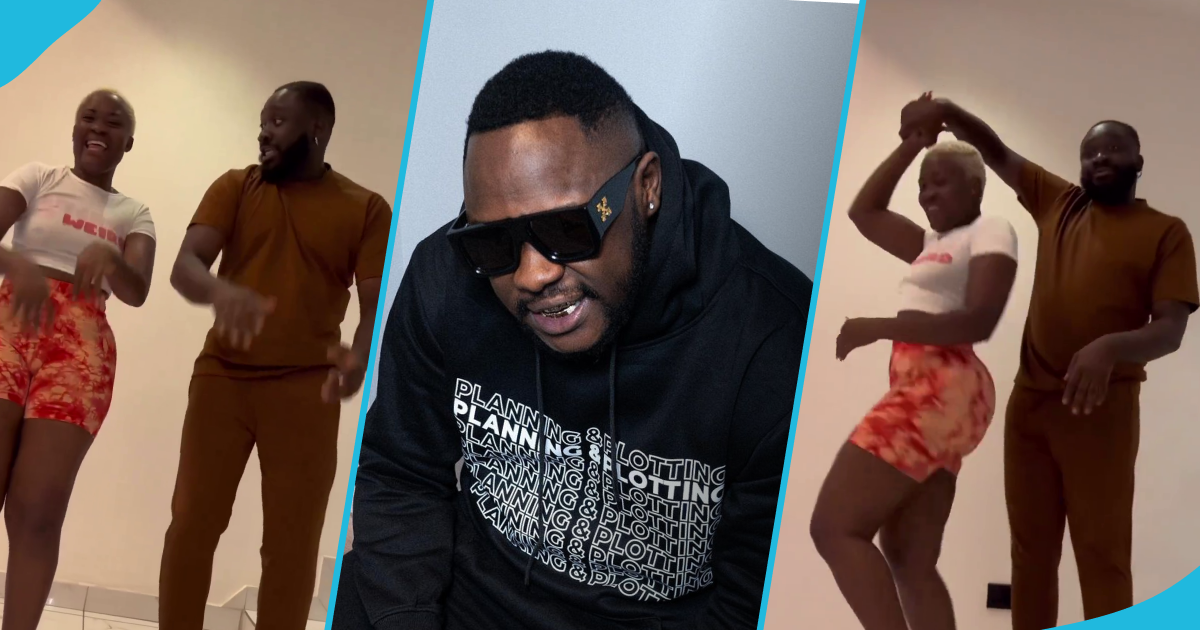 Fella Makafui and Wesley Kesse dance to Medikal's Sokoo, video leaves many awe of fire moves