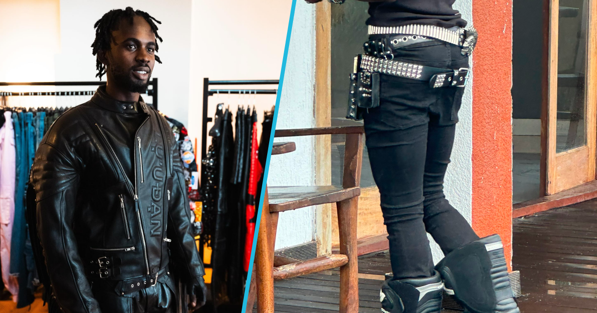 Black Sherif rocks gothic waist belt and giant black boots, fashion style raises concerns