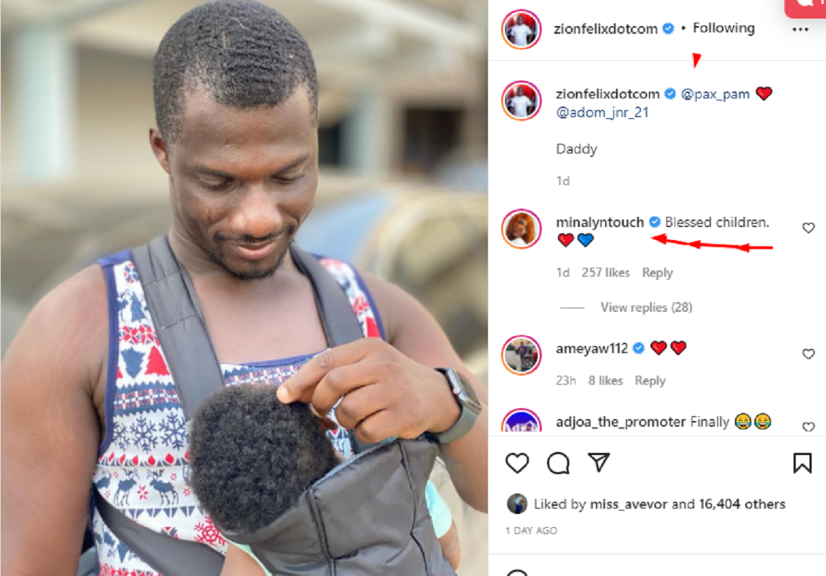 Zionfelix’s baby mama Minalyn Calls ‘Rival’ Erica’s son Blessed; Fans Applaud her Maturity