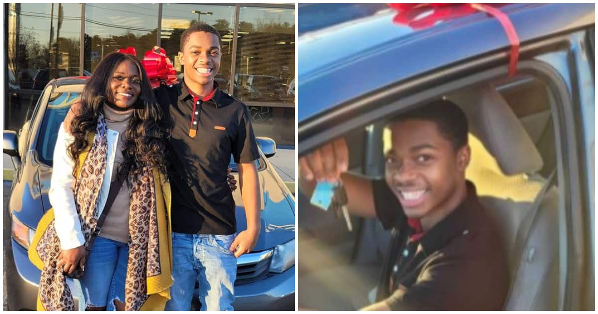 Joy as lady blesses 18-year-old secondary schoolboy who treks long hours to work with a new ride