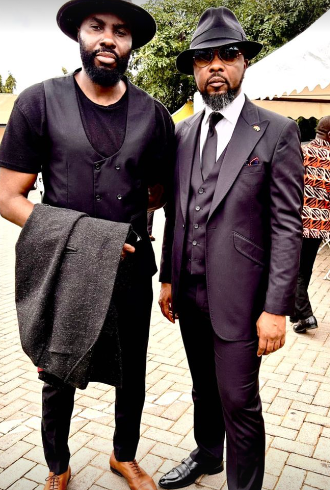 Photo of Ghanaian media figure Kofi Okyere "KOD" Darko and a colleague.
