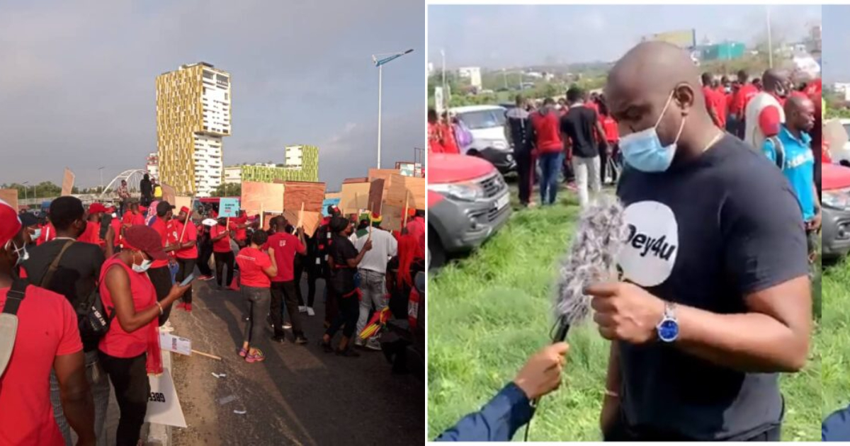 John Dumelo spotted at NDC's 'March For Justice' demo in new video