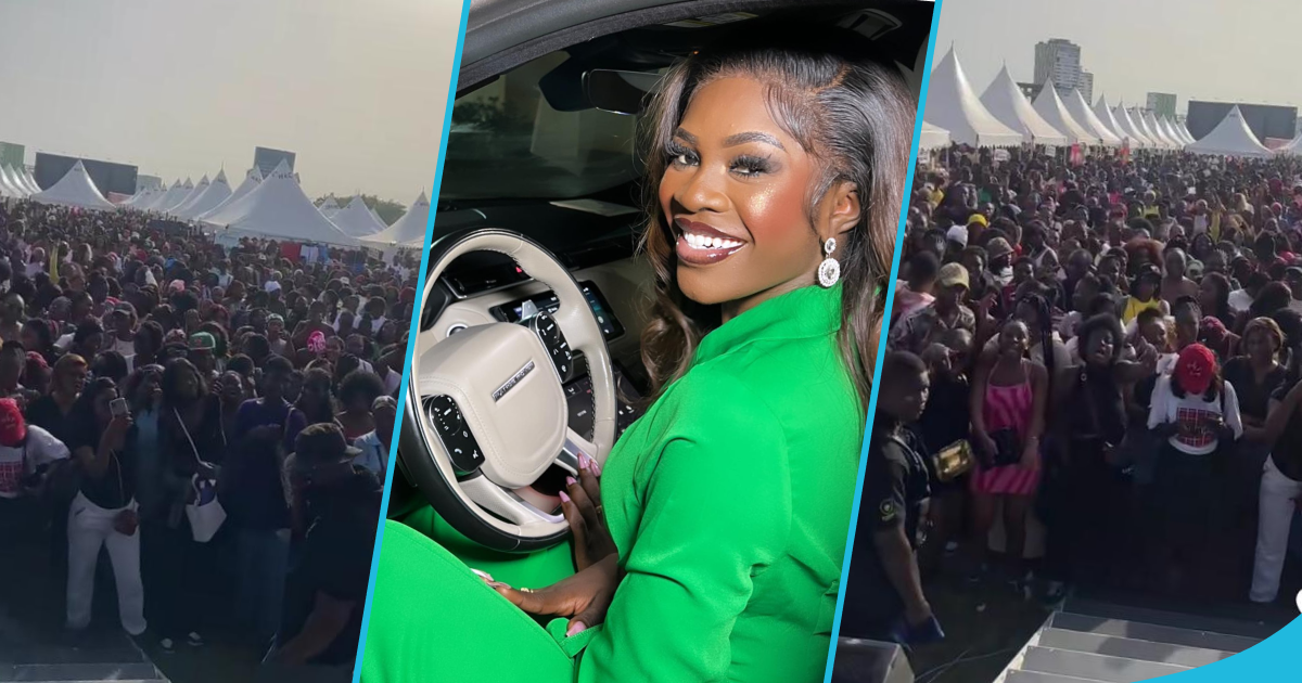 Dulcie Boateng hailed by Ghanaians as she pulls large crowd to Porials Pitch maiden event, videos
