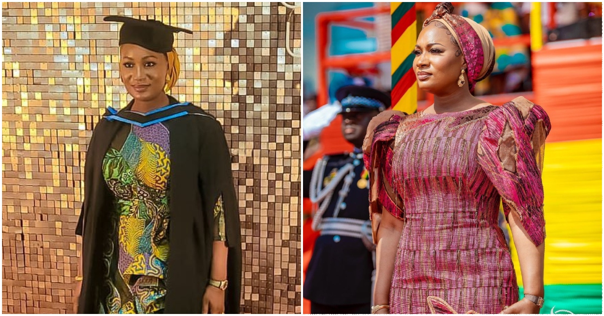 Photo of Ghana's first lady Samira Bawumia after her law graduation