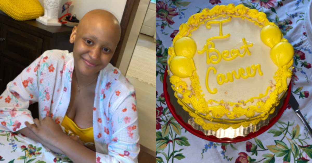 Beautiful photos drop as resilient lady defeats cancer, social media users react
