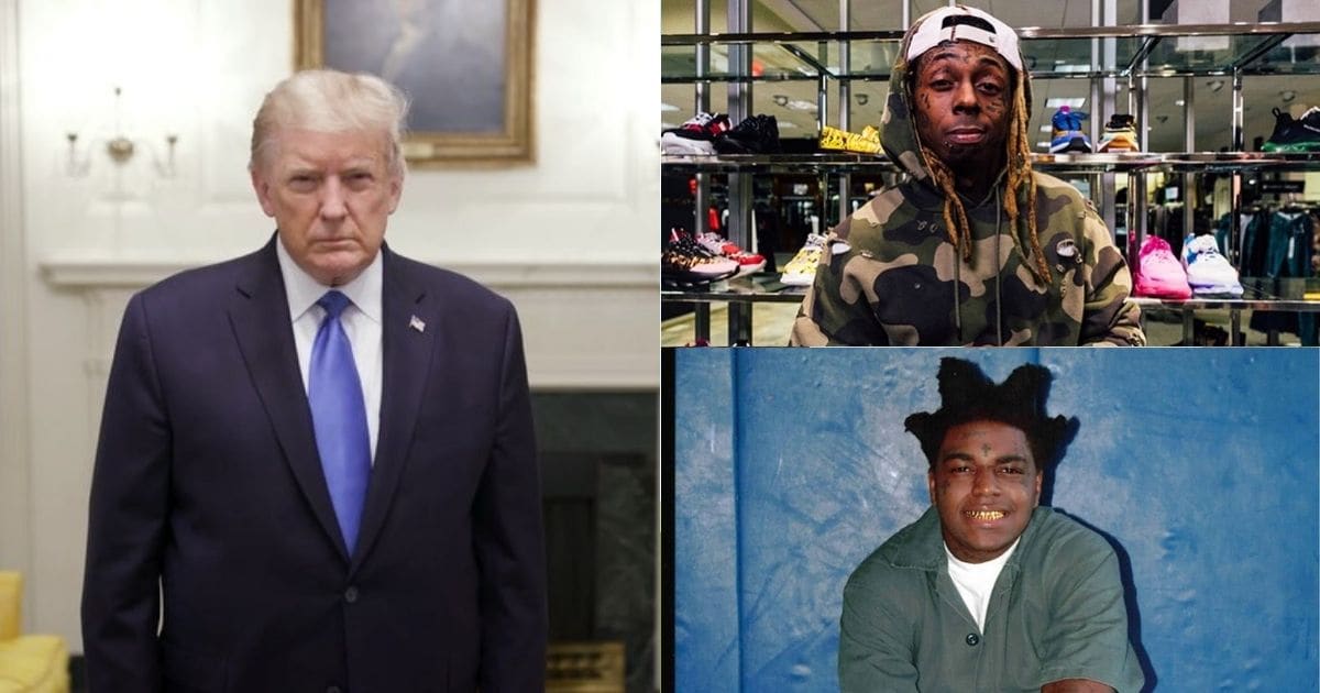 Donald Trump Pardons Lil Wayne and Kodak Black on Final Office Day.