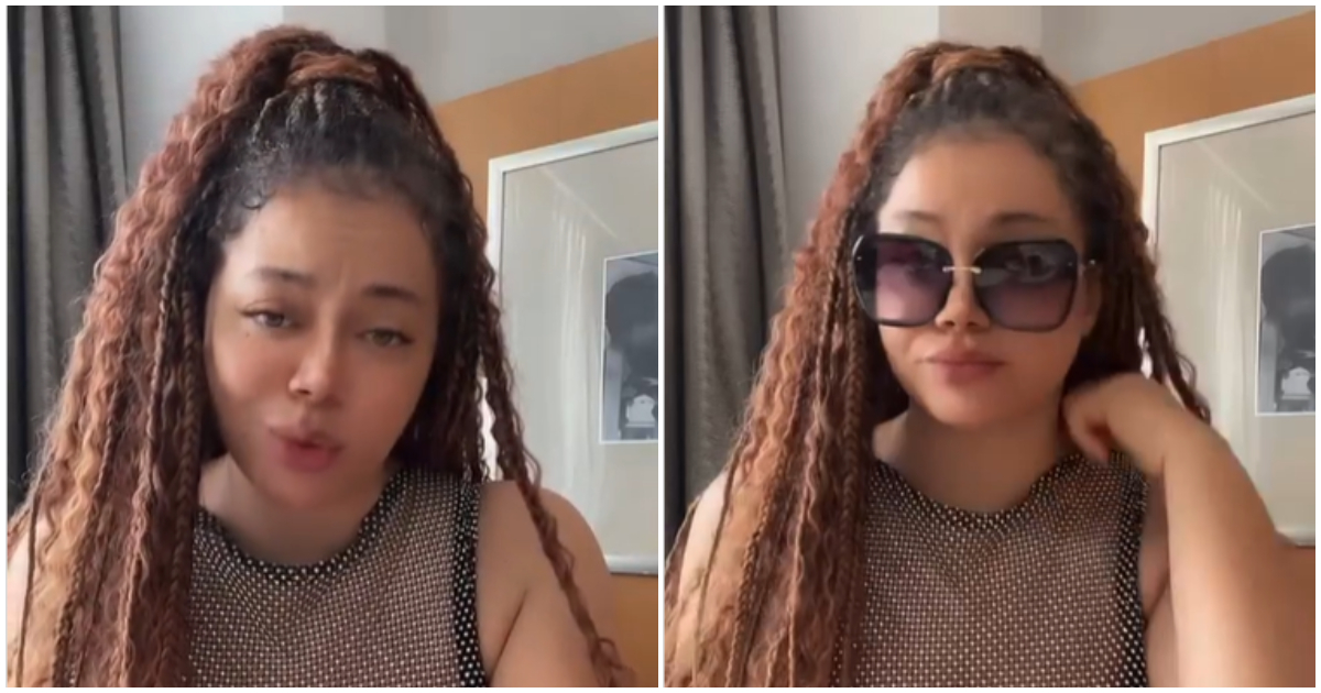Nadia Buari slays in see-through black sparkling top, many drool over her