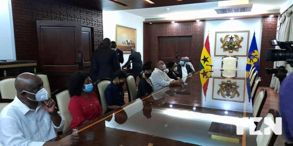 Live: Family of Rawlings calls on President Akufo-Addo at Jubilee House