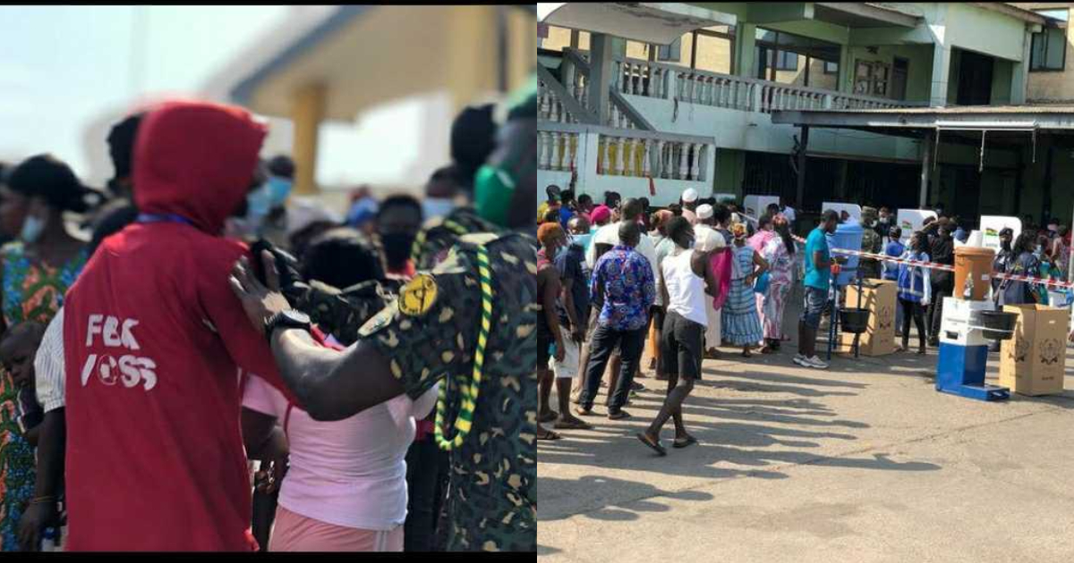 Election 2020: Voters break into Odododiodio City Engineers polling station; chaos erupts