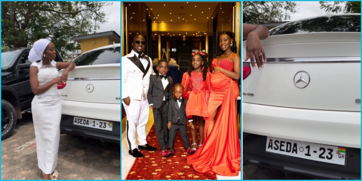 Gorgeous mum of four flaunts Mercedes-Benz she received as push gift