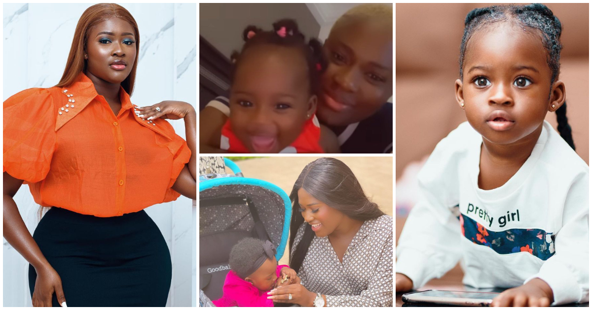 Fella Makafui Shares Video of Island Frimpong Ahead of Daughter's Birthday