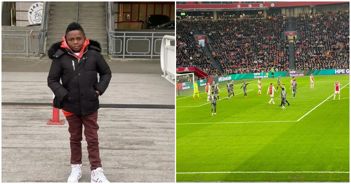 Yaw Dabo visits Ajax FC stadium in Amsterdam