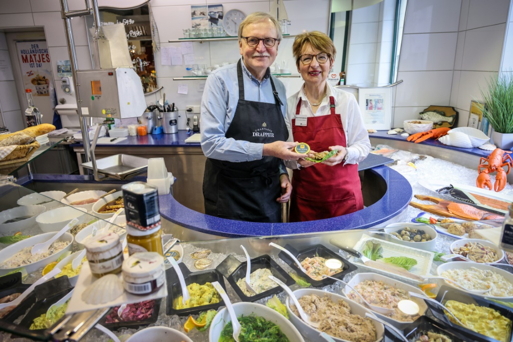 Juergen Scharringhausen and his wife Simone sell fine products from around the world in a deli that was founded by his great-great-grandfather