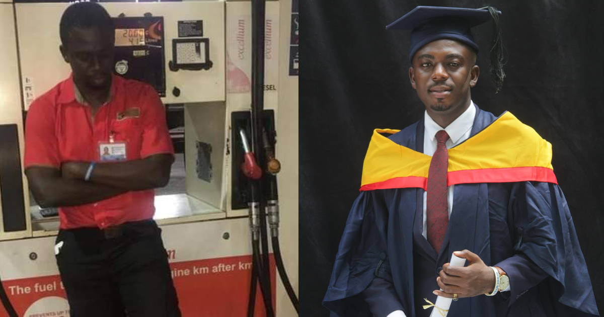 Ghanaian man narrates how he worked as a pump attendant to take himself through school