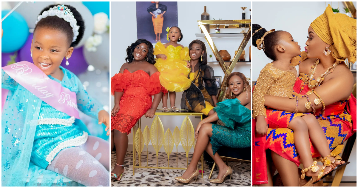 Maxin @ 3: McBrown's daughter steps out with her 3 sisters to celebrate birthday, stylish photos stir reactions