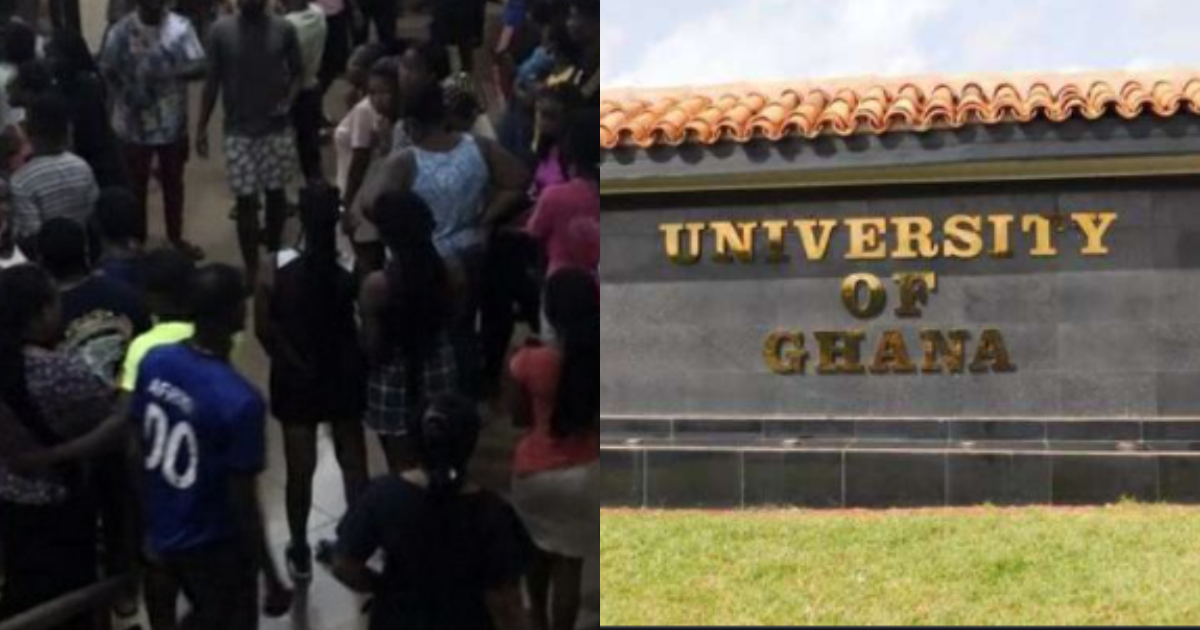 UG: Young man rushed to hospital after falling from 3rd floor in university, eyewitnesses speak