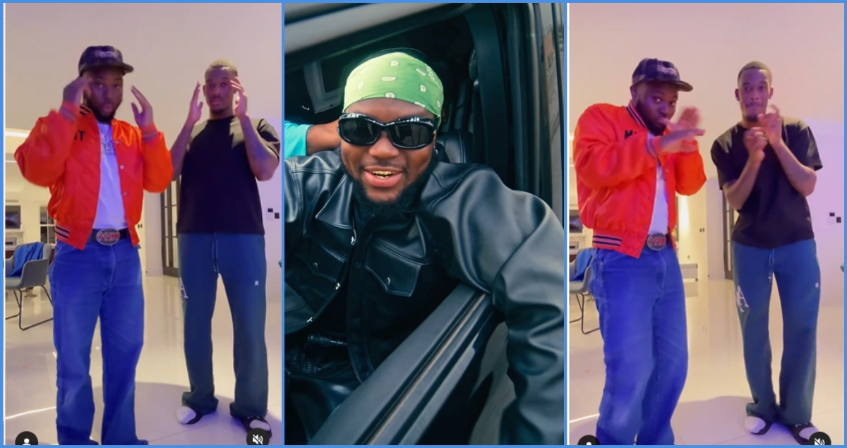King Promise links up with popular Chelsea player, dances with him
