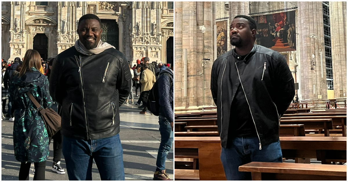 John Dumelo drops stunning photos of Milan Cathedral in Italy, many tell him to support Ghana National Cathedral project