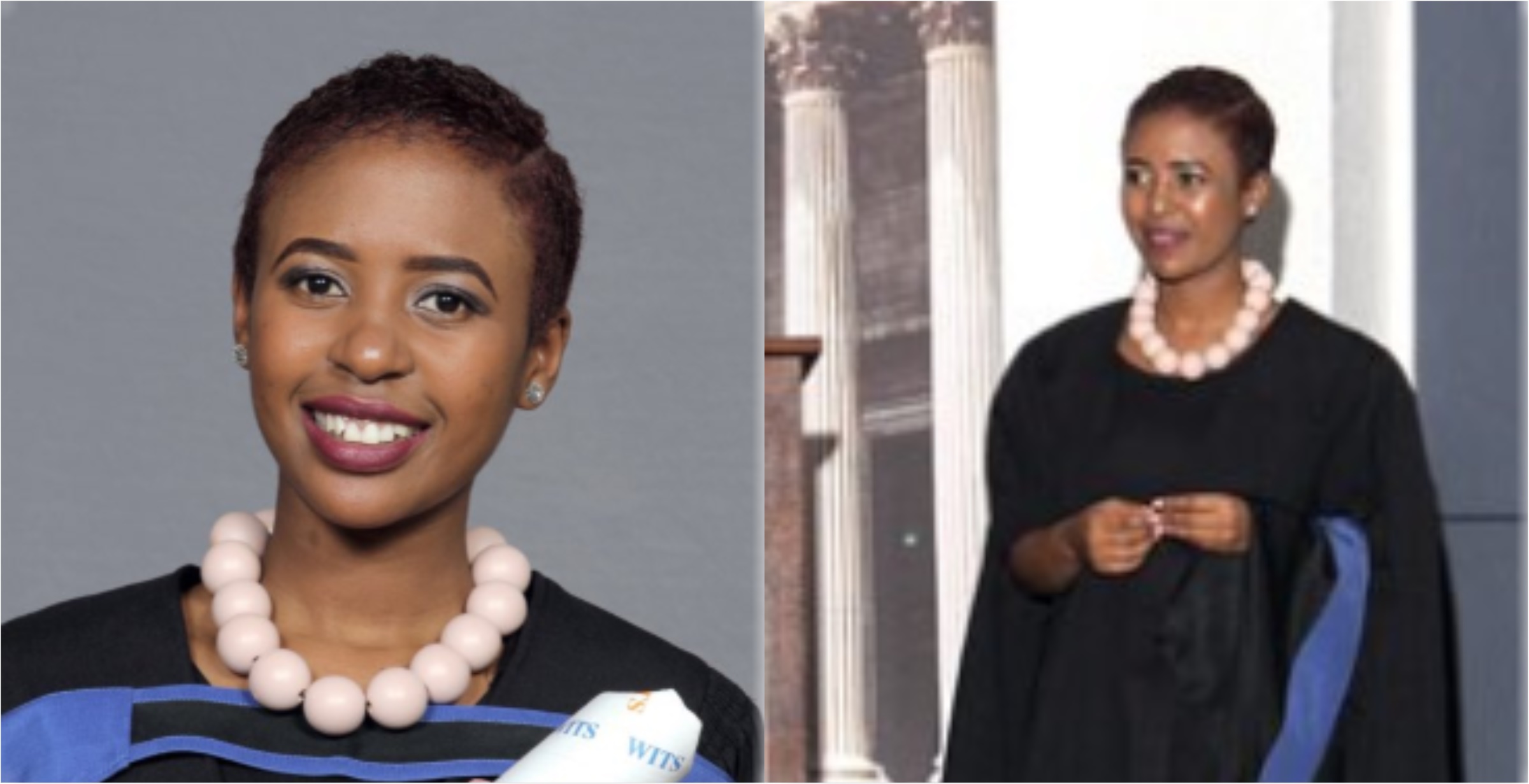 PHOTOS: I'm the girl - Smart lady shows off education success as she graduates from revered university