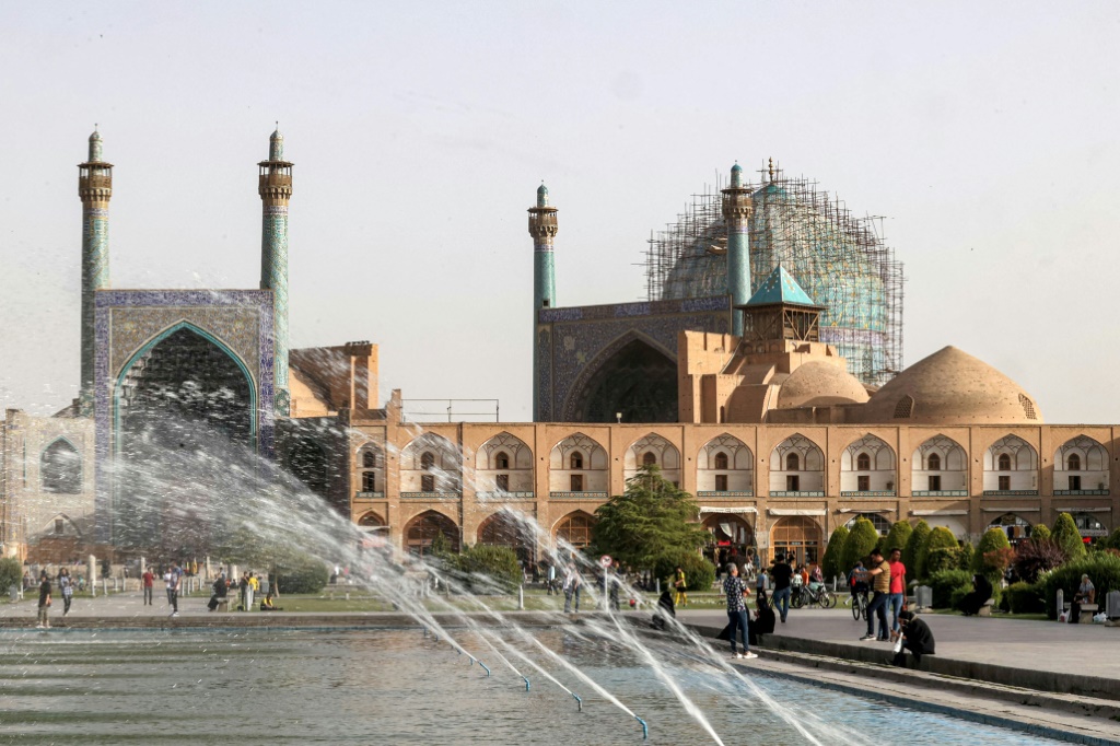 The 400-year-old Abbasi Great Mosque, a UN World Heritage Site, in Iran's central city of Isfahan, pictured in July 2022
