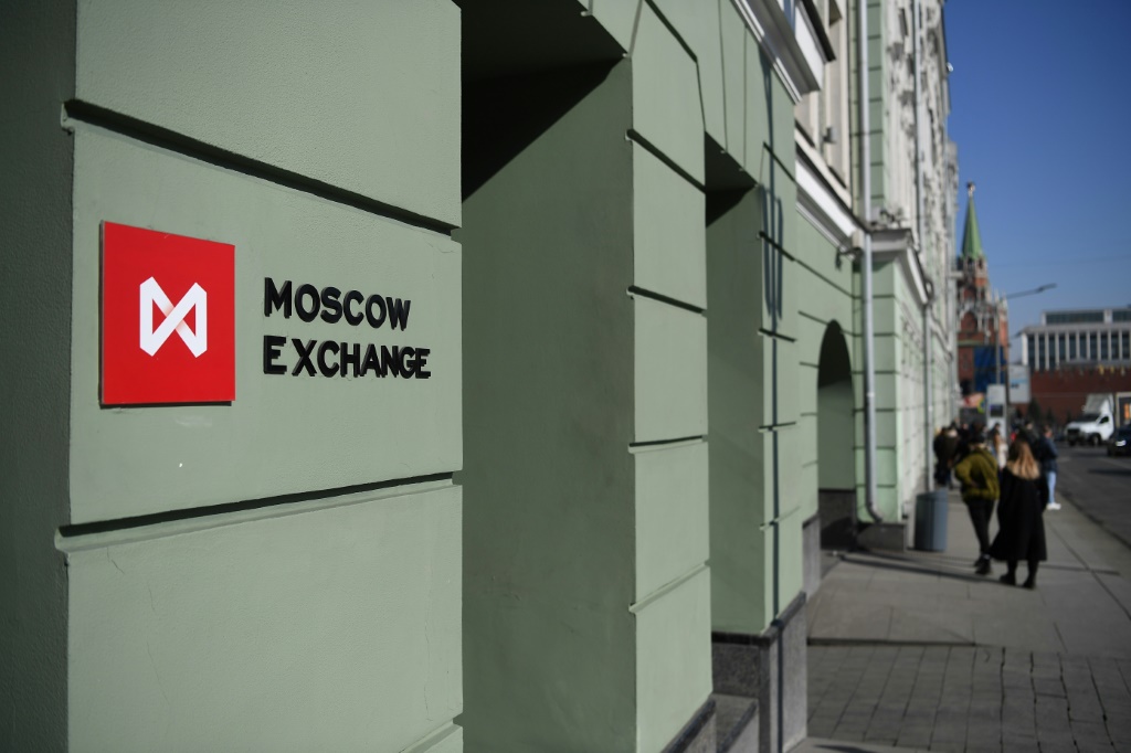 Washington sanctioned Moscow Exchange, Russia's main stock market and clearing house for foreign currency transactions, a major new financial punishment