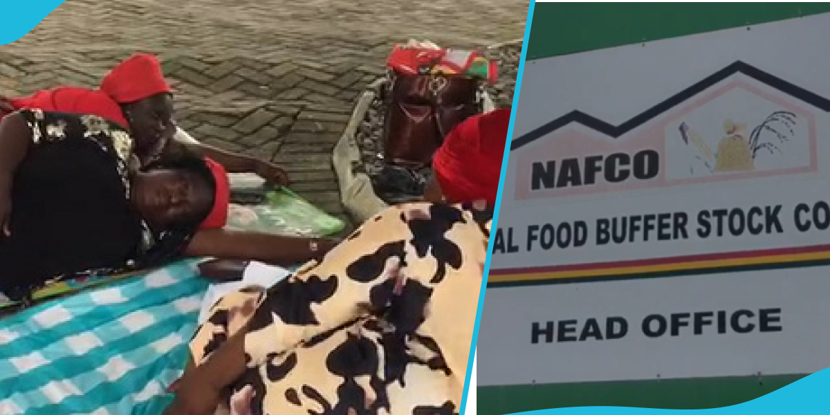 Food suppliers sleep at head office of Buffer Stock Company