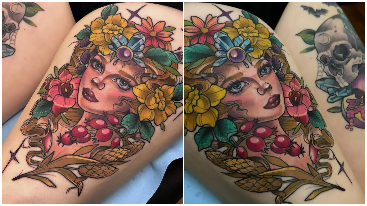 Floral Tattoo from Omar Feliciano at Omar Feliciano Shop in Lake Nona, FL :  r/tattoos