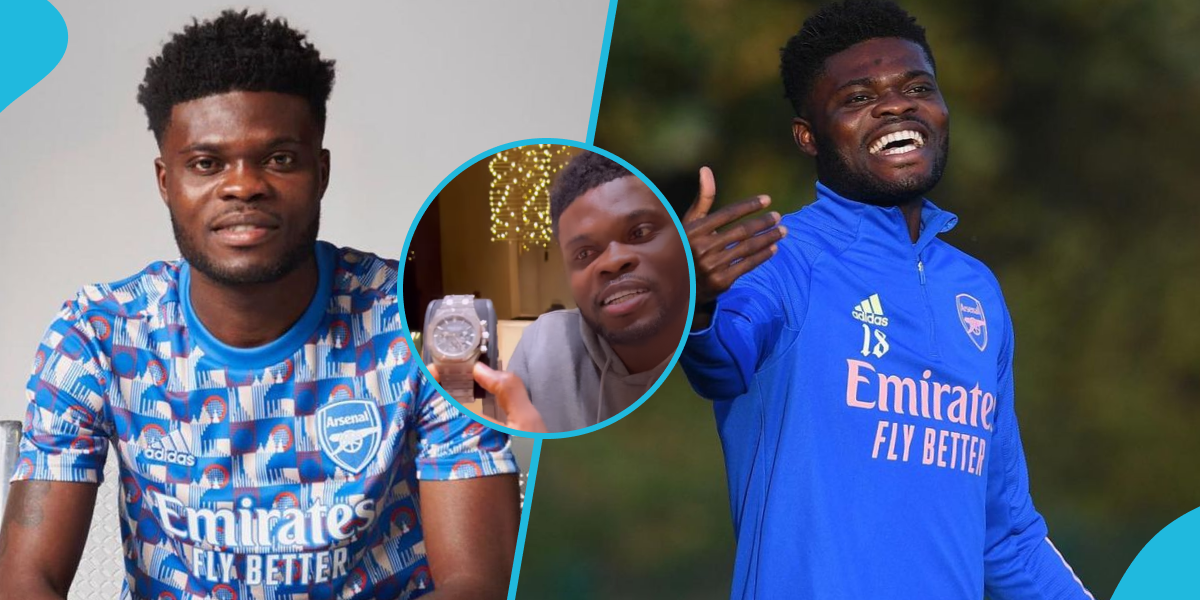 Thomas Partey goes luxury shopping in London, picks GH₵2m Audemars Piguet for his dad