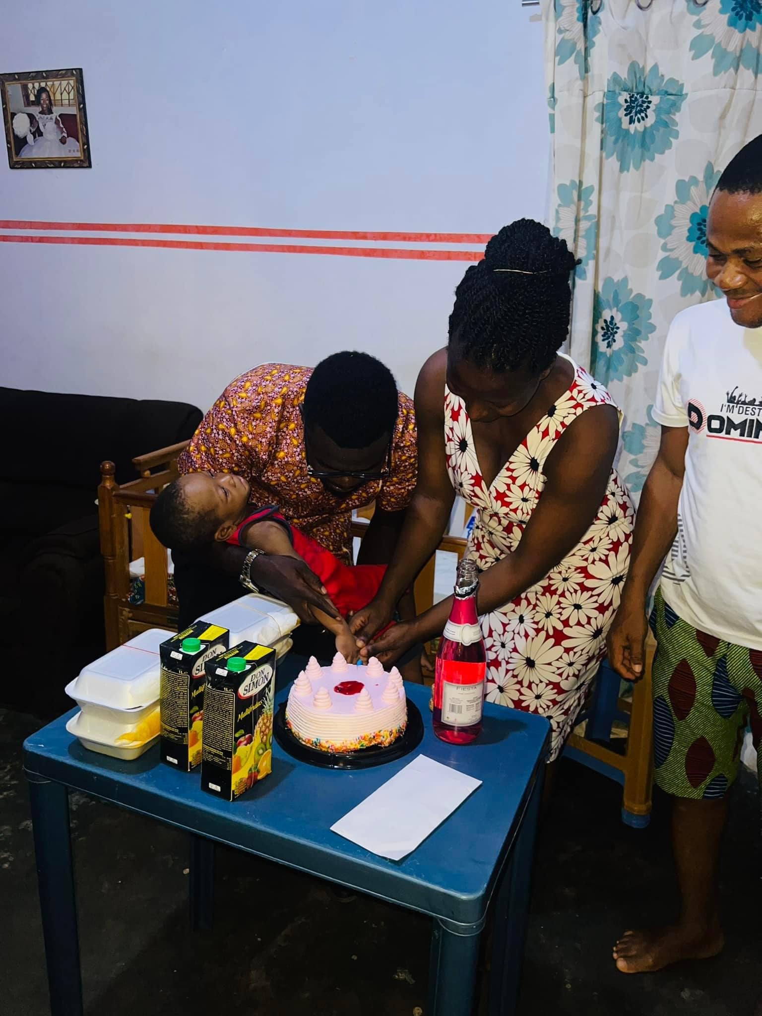 Ghanaian girl with special needs marks her birthday.