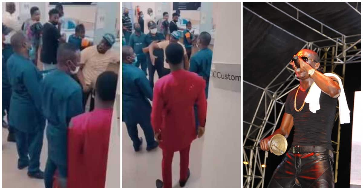 Drama in bank as man shows up with bell to demand his money is returned back to him, video causes stir