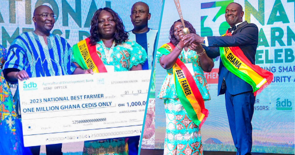 2023 National Farmers' Day: 57-year-old Charity Akortia named Overall Best Farmer, receives GH¢1m