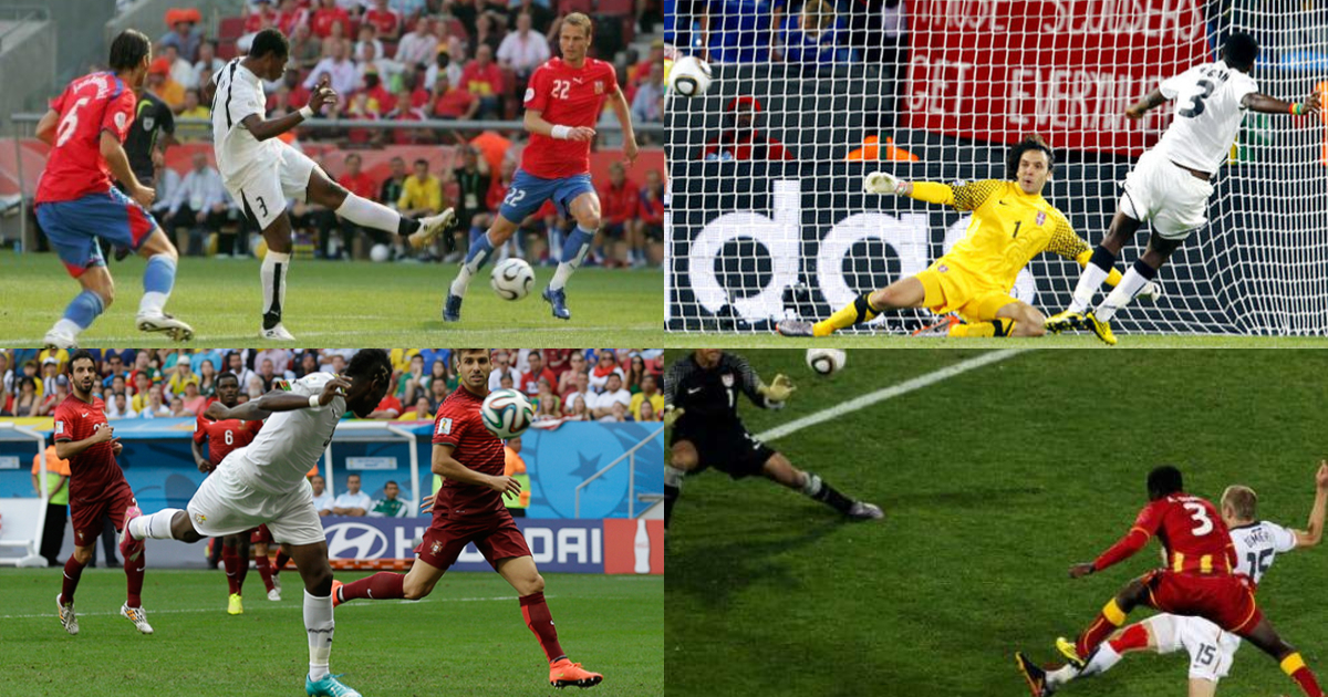 Asamoah Gyan: Video of Africa's top scorer's goals at the World Cup drops