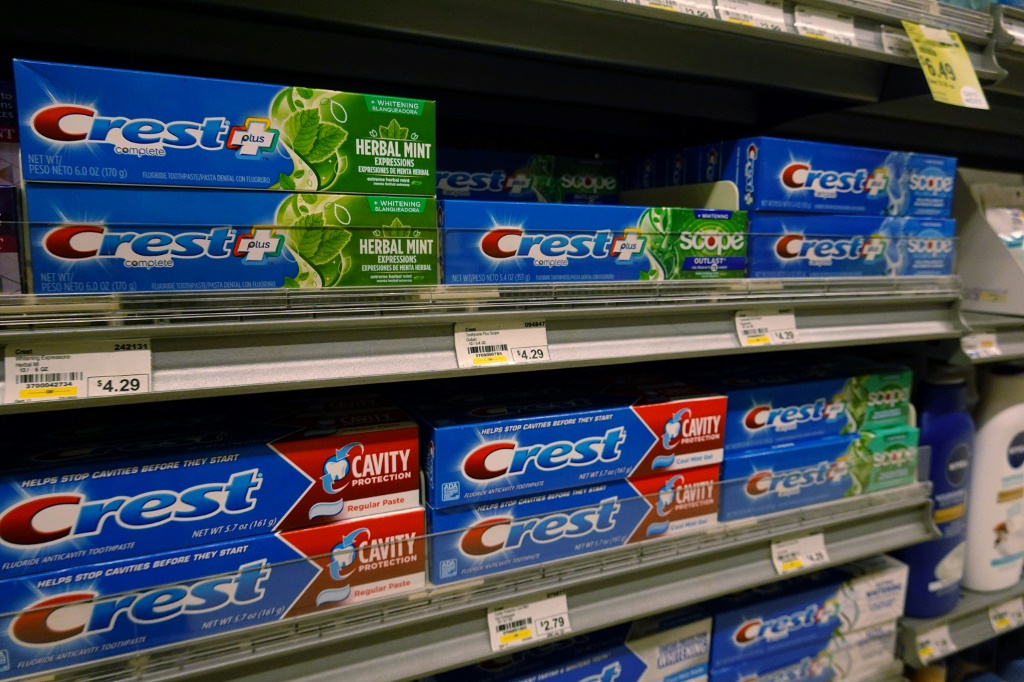 Procter & Gamble, the company behind brands like Crest and Tide, has seen limited 'trading down' to cheaper products thus far due to inflation