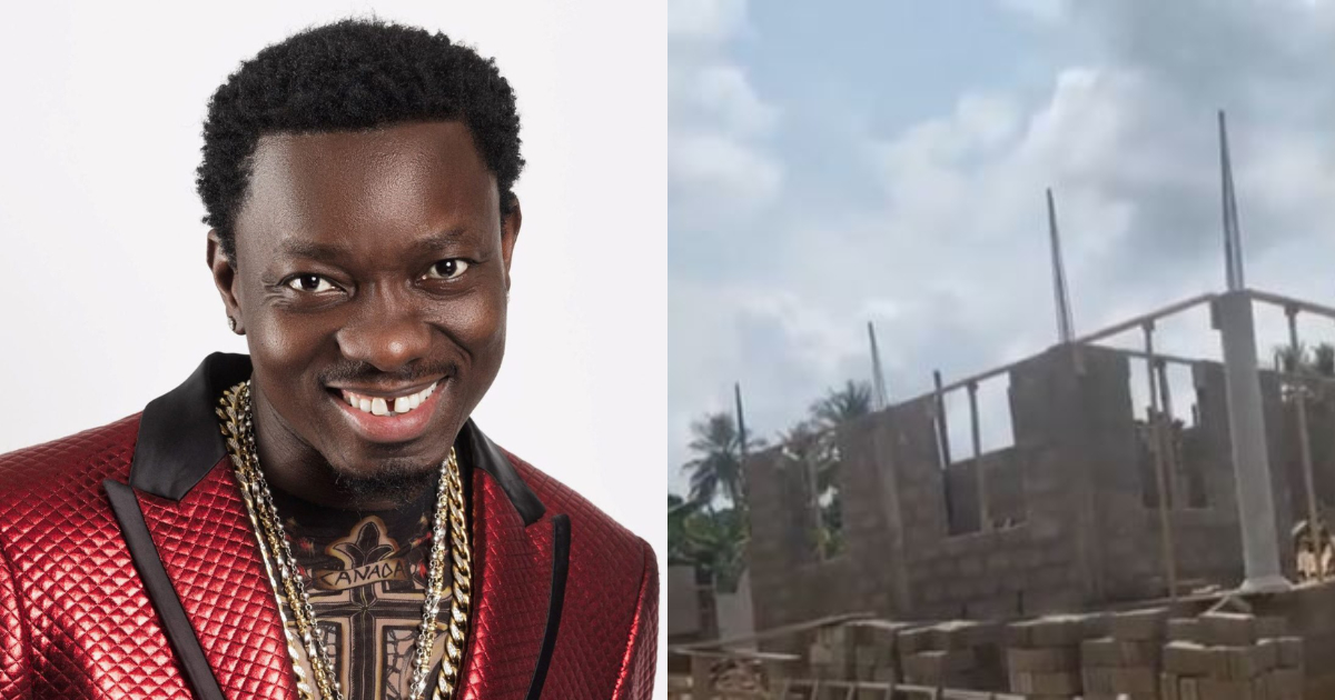 Michael Blackson; Comedian praised after showing the progress of school he is building in Ghana