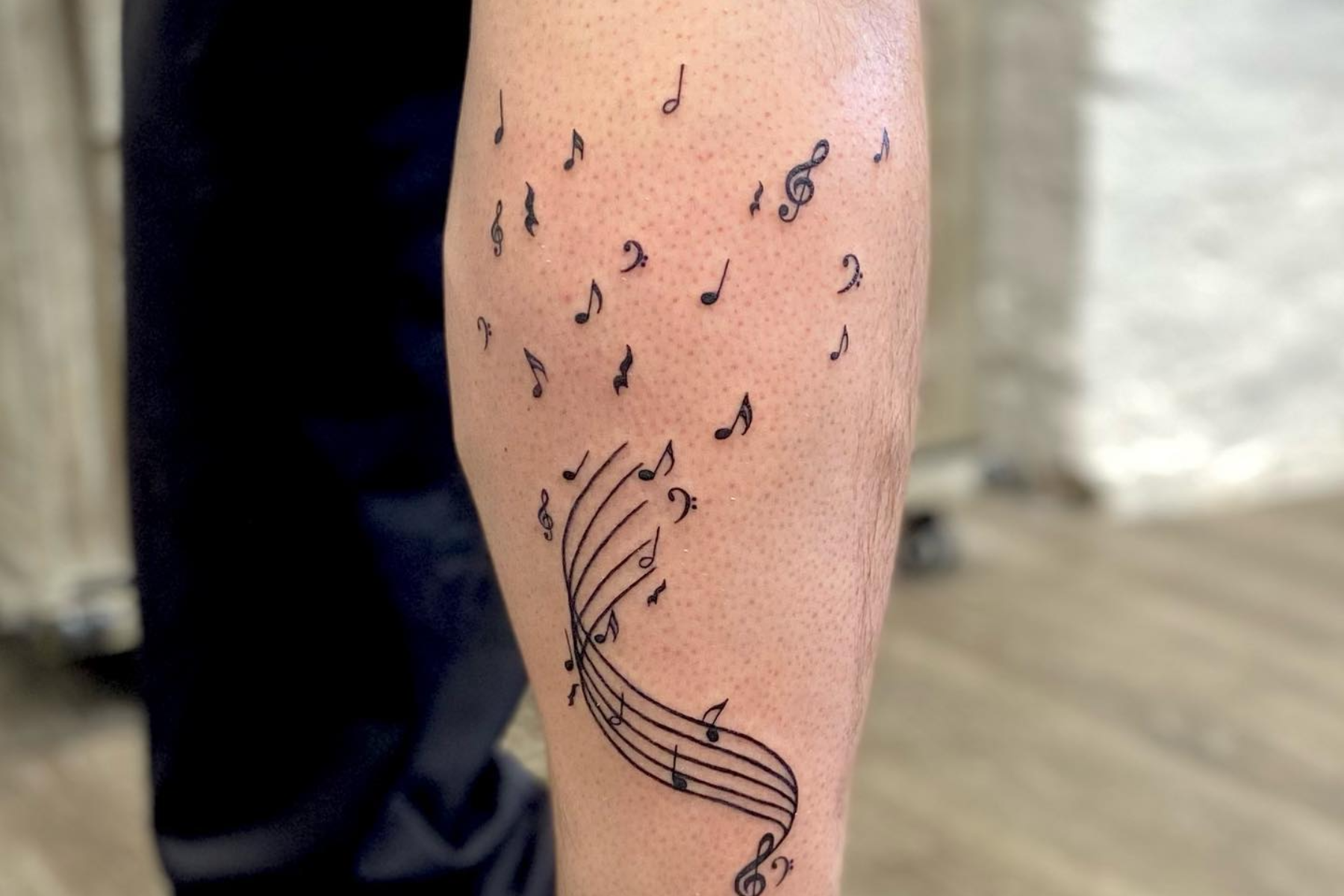 Smoke and Music Note Tattoo•• I... - Crystal Dawn Tattoos | Facebook