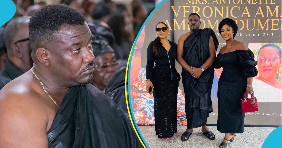 John Dumelo observes mother's 1-week after her death, photos from ceremony emerge