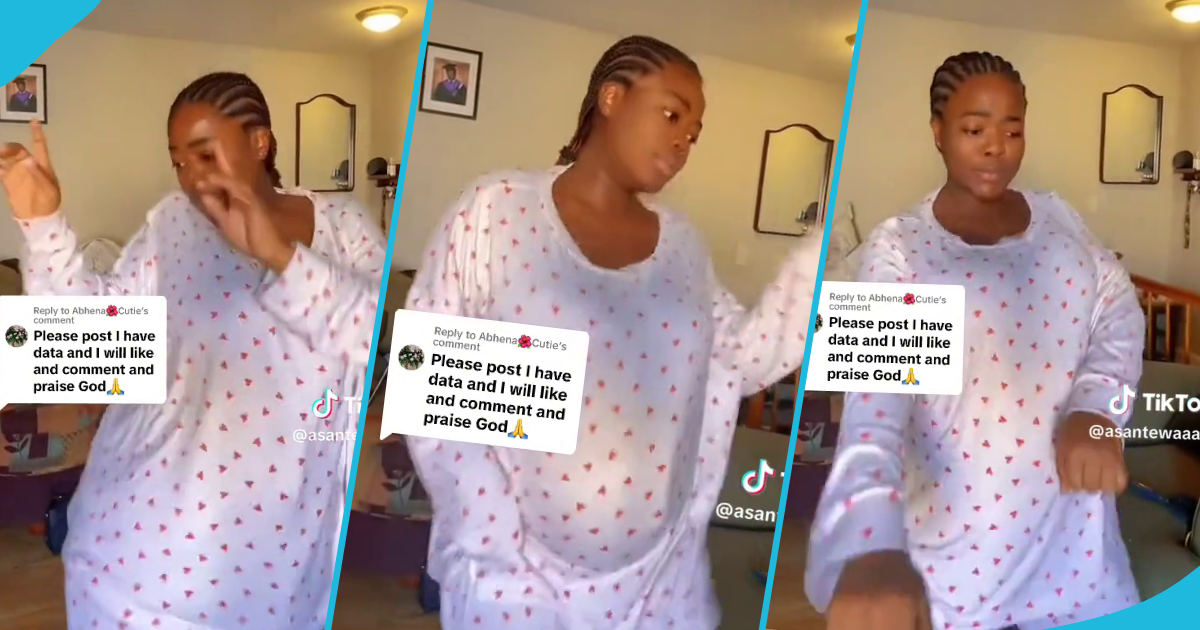 Heavily pregnant Asantewaa dancing hard in video