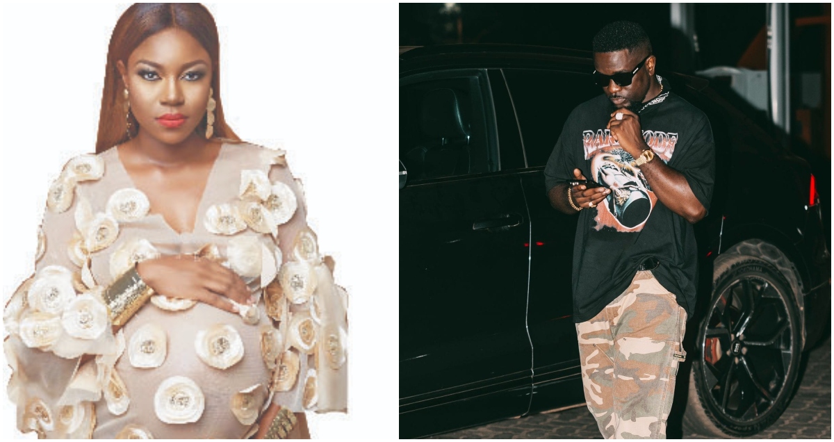 Sarkodie and pregnant Yvonne Nelson
