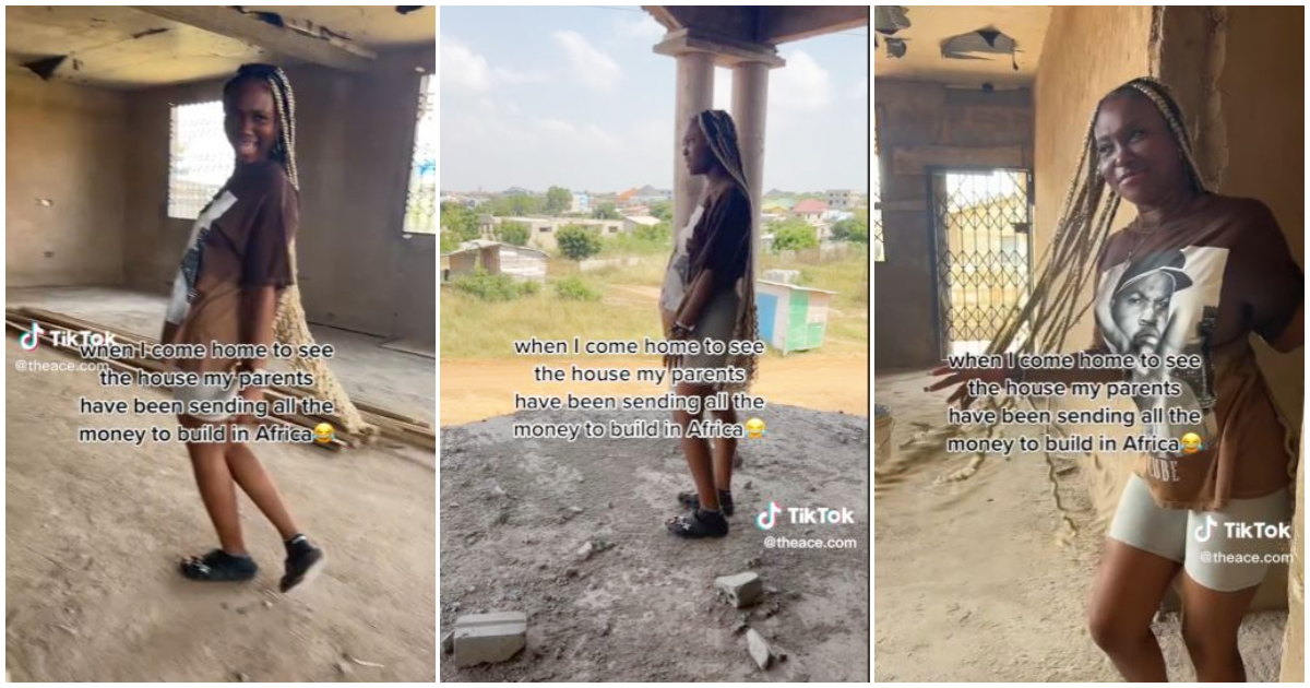 Abroad-based TikToker flaunts house her parents are building in Africa