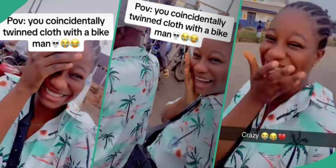 "Soulmates": Girl who accidentally rocked same shirt with bike man shares observation
