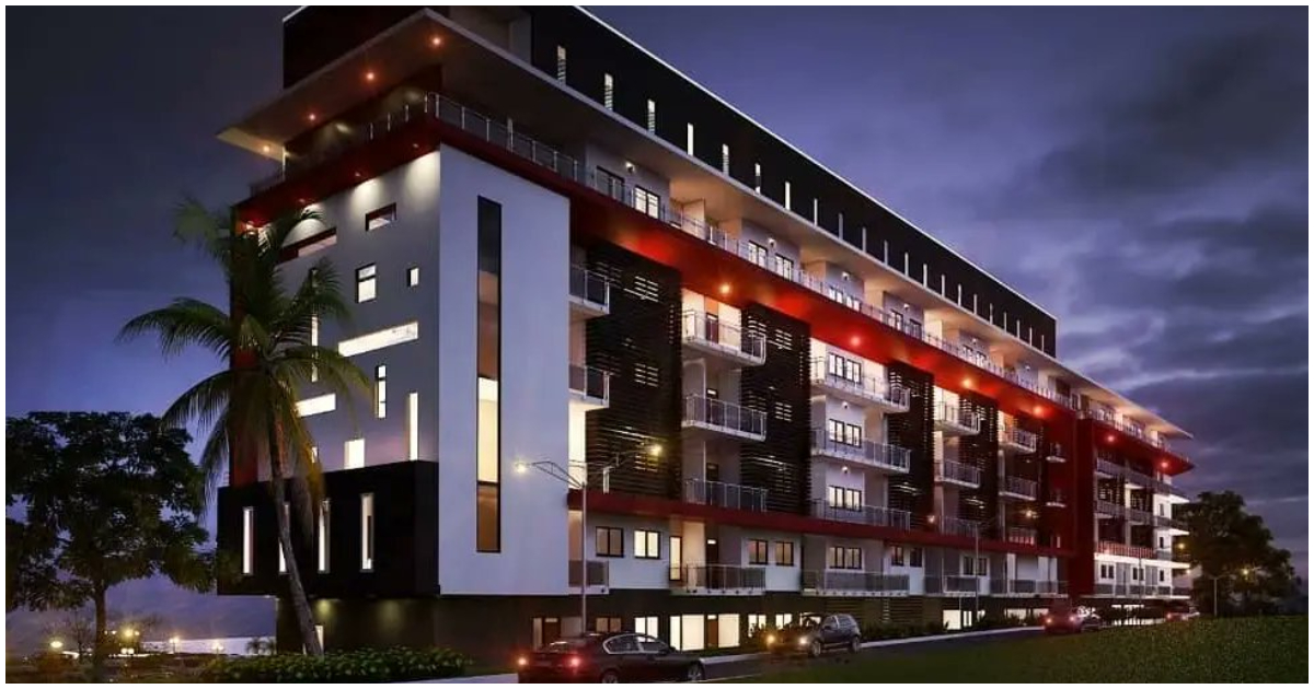 A design rendering of the students' hostel