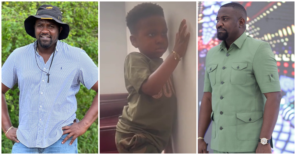 John Dumelo's Son Refuses To Go To School; Rains Foreign Accent on Dad as He Pleads to Go to the Farm