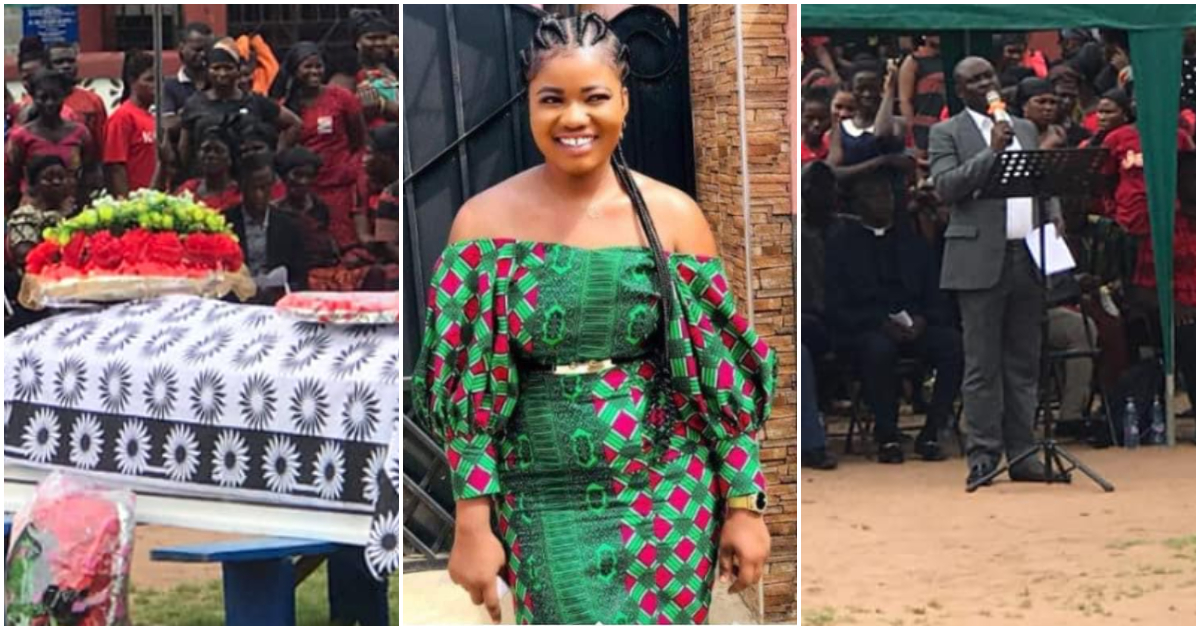 Aspiring Ghanaian nurse who was killed in Mankessim in Ghana laid to rest.
