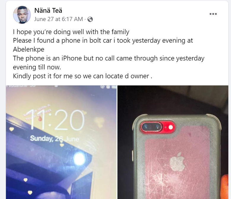 Man shares photo of iPhone