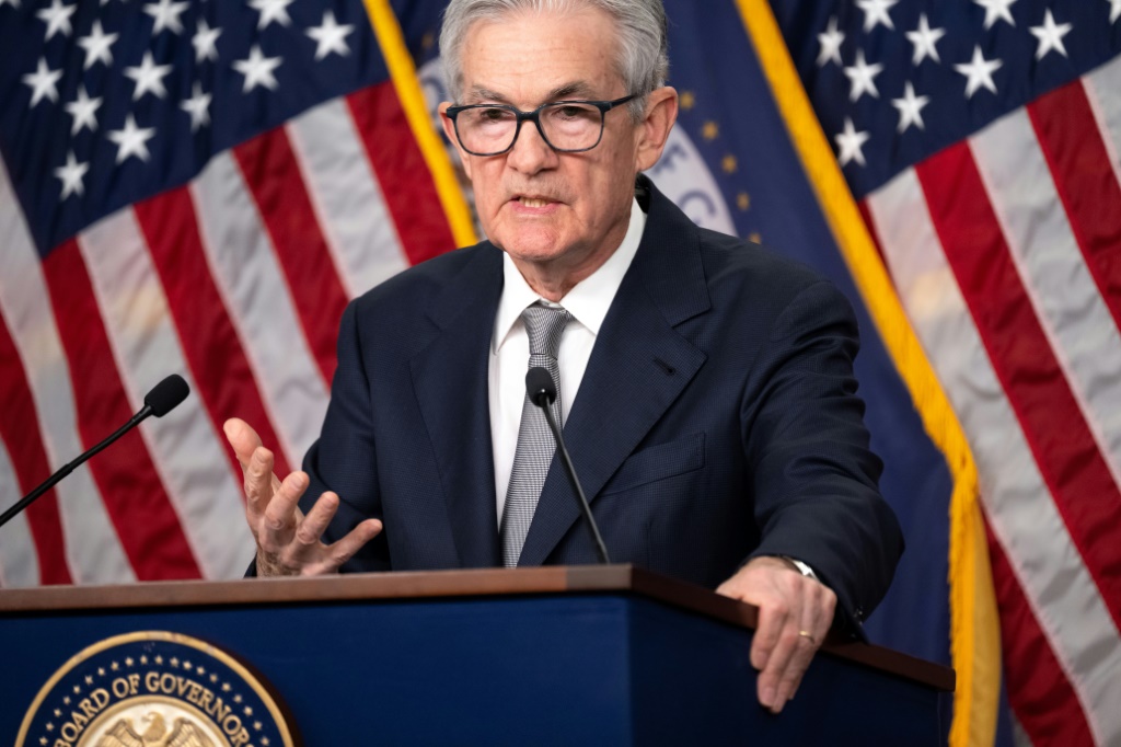 US Fed Chair Jerome Powell said it was "premature" to speculate about when the Fed will begin cutting interest rates