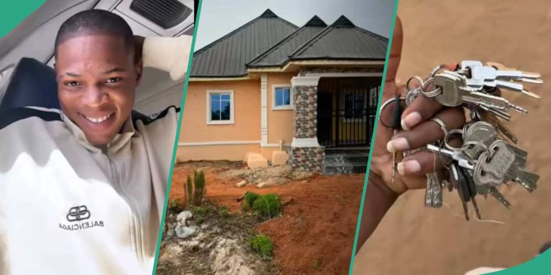 "Nothing is too small": Man builds fine bungalow, shows off classy exterior in viral video
